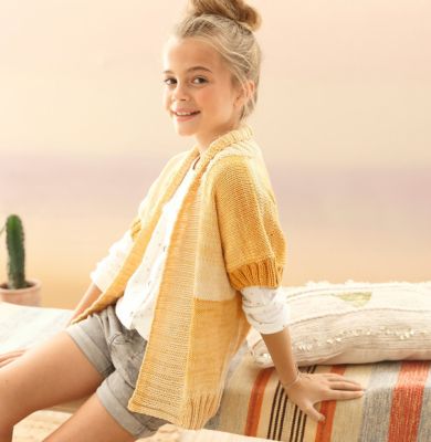 Dievčenský sveter CELINE - návod na pletenie
