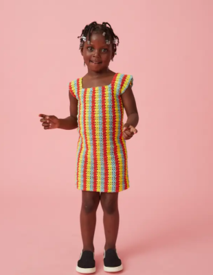 Dievčenské šaty JASMÍNA - návod na háčkovanie